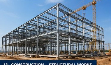 Structural steel erection at a brownfield expansion site